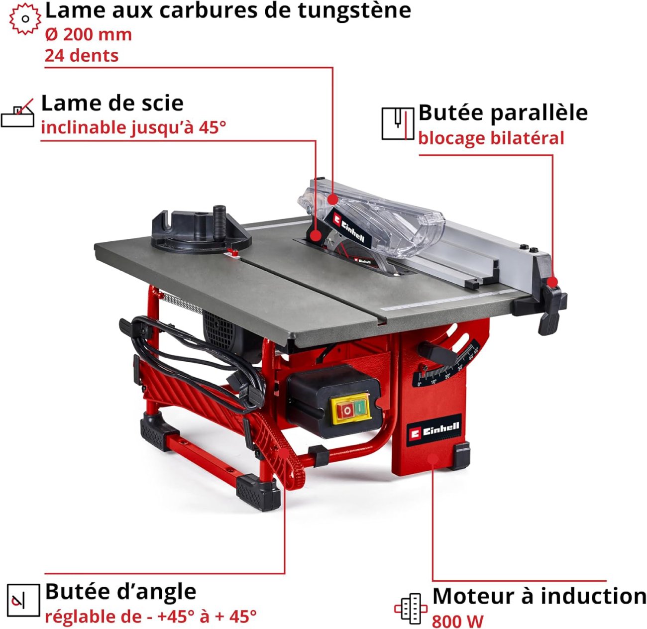 Test complet de la Scie circulaire sur table Einhell TC-TS 8 I - Performances et utilisation